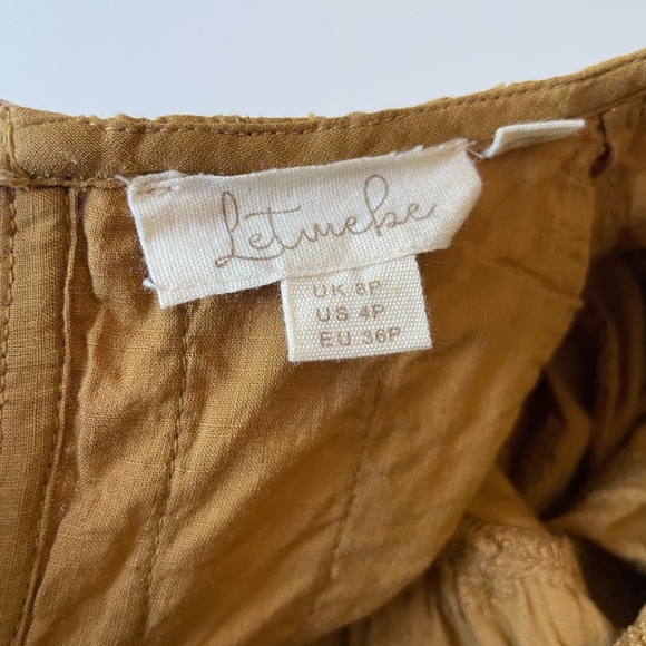 NWOT Anthropologie beaded blouse by Let Me Be / size 4 P / 100% cotton - Picture 6 of 7